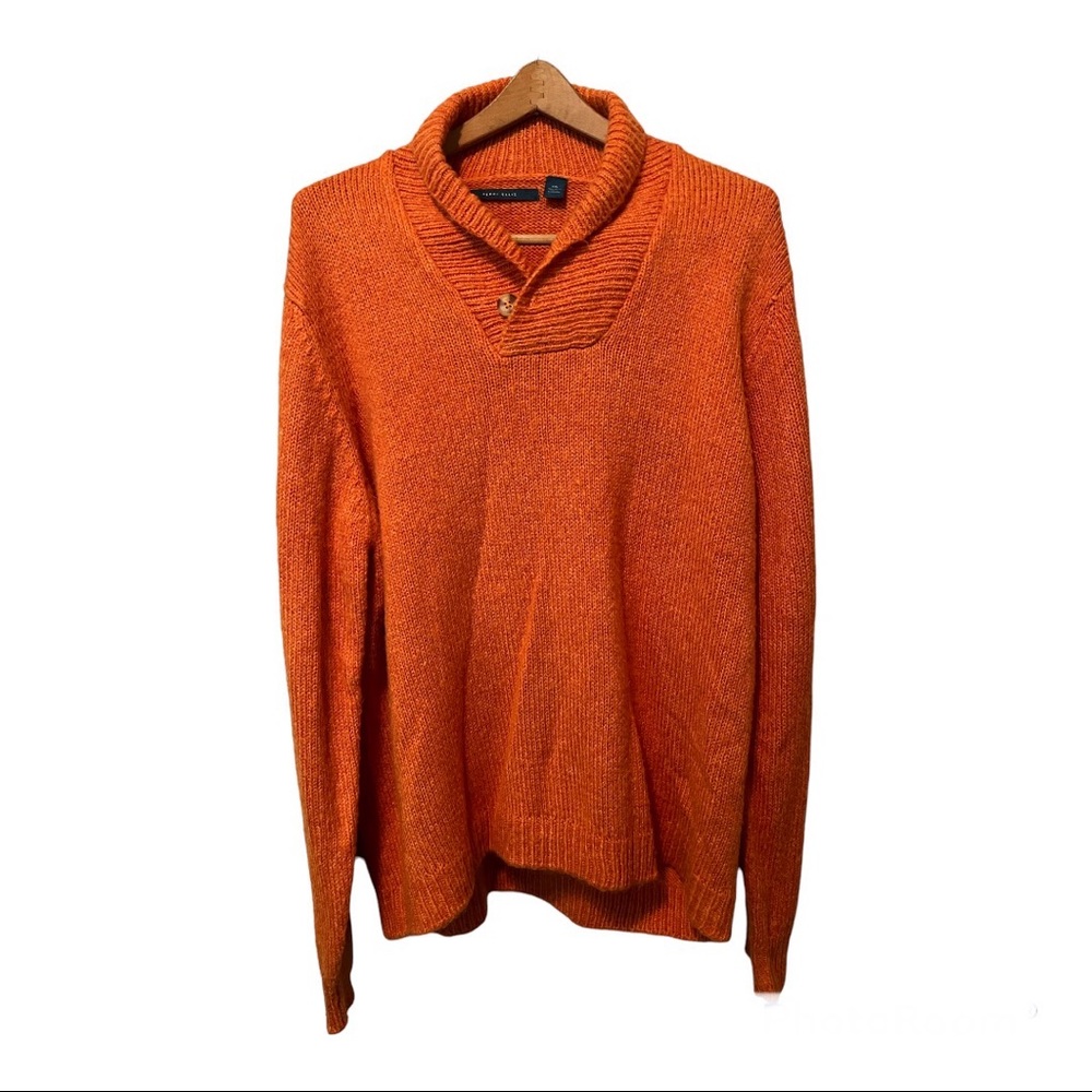 Perry Ellis - Men’s - Mini cowl neck sweater with button. XXL